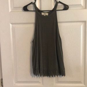 Pinque crochet knit halter top